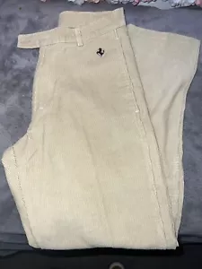 Fila & Ferrari Corduroy Mens Trousers Beije 28 Official Ferrari Product 09112543 - Picture 1 of 10