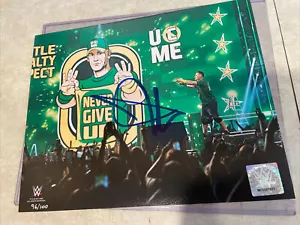 WWE Numbered Limited 100 John Cena 8x10 Promo Photo Signed Auto Autograph Rare - Picture 1 of 5