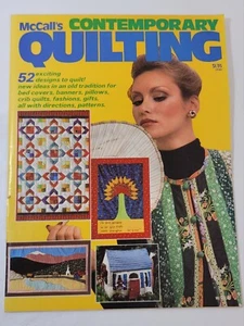 McCalls Comtemporary Quilting Needlwork & Crafts Patterns Designs 1975 Rare Vtq - Picture 1 of 5