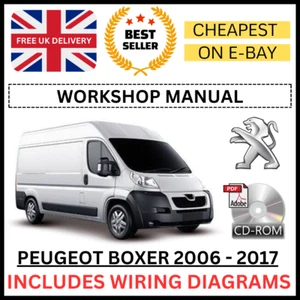 PEUGEOT BOXER 2006-2017 Workshop Service Repair Manual Guide ON CD +WIRING DIAGS - Picture 1 of 7