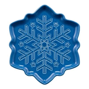 Fiesta® 8" Snowflake Plate | Lapis - Picture 1 of 3