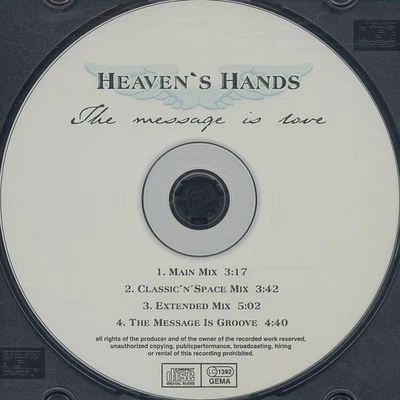 Heaven's Hands - The Message Is Love ° Maxi-Single-CD von 1998 ° CD FAST WIE NEU - Bild 1 von 4
