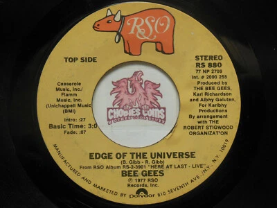 Bee Gees: Edge of The Universe / Words, 45 RPM VG (V6) - Image 1 of 2