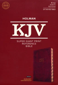 KJV SUPER GIANT PRINT Reference Bible with THUMB INDEX [Brownish Burgundy] - Picture 1 of 10