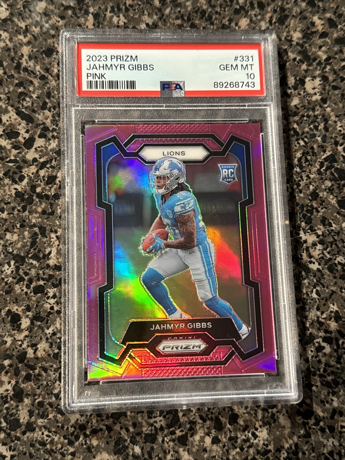 Jahmyr Gibbs 2023 Prizm #331 Pink Price Guide - Sports Card Investor