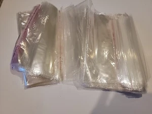 100 Clear Poly Bags OPP Cellophane Plastic Cello Bag Self Adhesive 9" X 12" - Picture 1 of 1