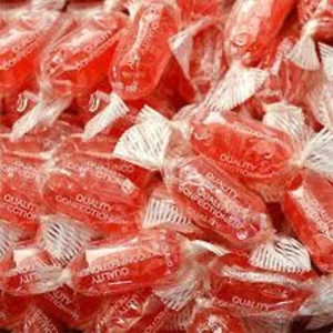 Aniseed Twists | Hard Boiled Sweets | Red Wrapped | Bulk Buy Vegetarian - Picture 1 of 6