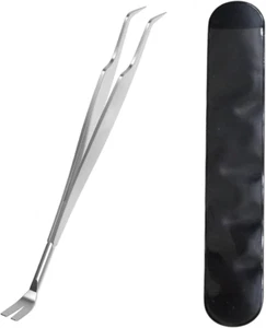 Pinza per Zecche, 2 in 1 Pinzetta per Zecche in Acciaio Inox, Pinza per Togliere - Foto 1 di 12
