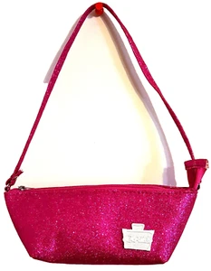 CABOODLES 5877-91-3 Hot Pink Glitter Purse/Pencil Bag/Cosmetic Nail Case - 8" - Picture 1 of 5