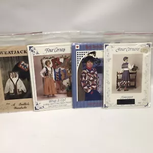 Sewing Quilting Patterns Jacket Skirt Collar Vest Lot of 4 Four Corners & More - Picture 1 of 11