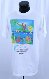 T-shirt maglietta grafica vintage Aruba Divi Resorts L fuori produzione turistica Nauta isole subacquee 44 - Foto 1 di 17