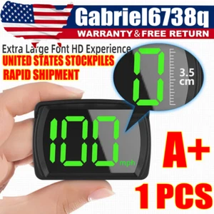GPS Digital Speedometer Car Truck Motorcycle Head Up Display Odometer HUD MPH S+ - Picture 1 of 12