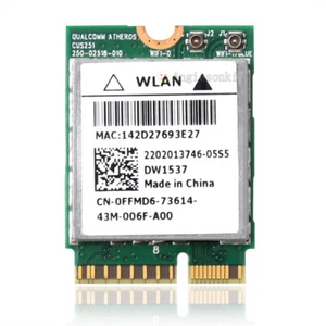 Dell DW1537 Atheros QCSNFA282 PCIE WLAN Karte 802.11a Bluetooth Wifi Netzwerkkarte - Bild 1 von 8