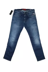 Replay Anbass Herren Hyperflex Jeans - M914 - blau - Stretch W33 / L32 - Bild 1 von 9