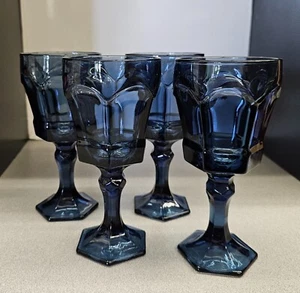 Calici da vino Fostoria Virginia blu scuro chiaro (set di 4) - Foto 1 di 6