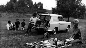 Serie completa modanature laterali Innocenti A40 anni 1960/1965 side trims - Photo 1/2
