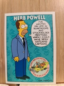THE SIMPSONS 🏆1994 Skybox #S29 HERB POWELL Trading Card🏆FREE POST - Bild 1 von 2