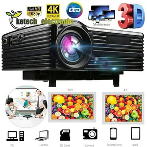 H80 Portable LED Projector 320*240 Pixels Supports Full HD 1080P LED Projector - Picture 1 of 12