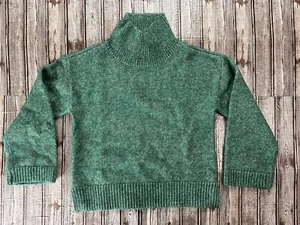 Brooks Brothers Strick Baumwolle Alpaka gerippt Rollkragen Pullover Gr. L grün Neu mit Etikett $ 168 - Bild 1 von 6