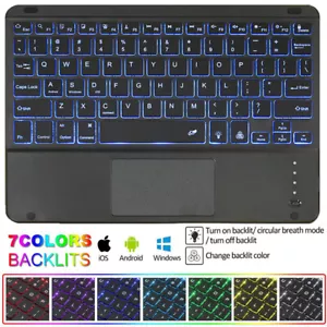 Bluetooth Wireless Touchpad Keyboard & Cordless Mouse For iPad Android Tablet PC - Picture 1 of 79