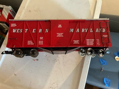Ro (USA Trains) Western Maryland Boxcar, Steel Wheels, Sliding Doors, G Scale - Image 1 of 4