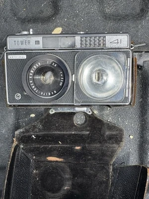 Telémetro cámara vintage Tower 41 automático 35 mm guía flash Japón Foto 1 de 4