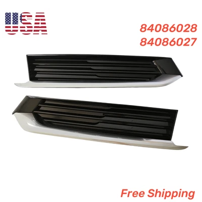 1 Pair Front Bumper Fog Light Side Lower Grille Cover for Cadillac CT6 2016-2018 Foto 1 de 4