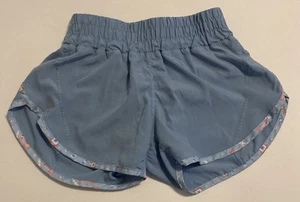 Simply Southern YL Blue Ruffle Athletic Running Shorts Youth Large Girls - Picture 1 of 4