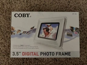 NEW Coby DP352 White Digital Photo PICTURE Frame - Picture 1 of 1