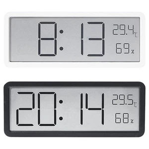 Digital Wall Clock Professional Humidity Display for Bedroom Classroom Home - Picture 1 of 16