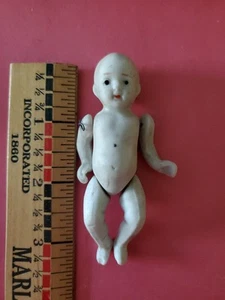 Bebé bisque vintage de 3,25", brazos y piernas articulados hecho en Japón - Imagen 1 de 7
