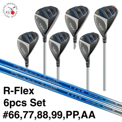 Kasco UFO AIR UT Utility Hybrid 6pcs Set #66~AA R-Flex Falconshaft AIR UT Carbon - Image 1 of 4