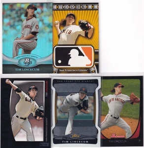 LOT (8) SAN FRANCISCO GIANTS TIM LINCECUM BUSTER POSEY TOPPS FINEST BOWMAN #3054 - Picture 1 of 2