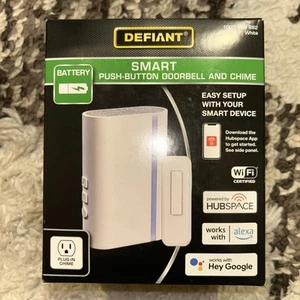NEW Defiant Smart Wireless Wi-Fi Doorbell & Chime Works With Alexa & Google - Picture 1 of 2