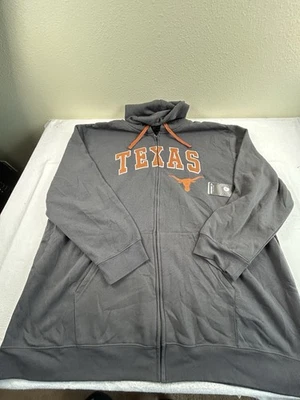 Texas Longhorns Colosseum Active Hoody Zip Up Sz 4XL Mens Brand New - Image 1 of 4