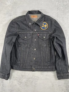 Giacca camionista vintage Levi's 70506-0259 denim nero 40 made in USA anni 80 lavaggio scuro - Foto 1 di 12