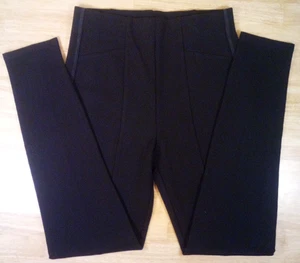 NWT Zara Black Flat Front Stretch Elastic Waist Dress Skinny Ankle Pants Size M - Picture 1 of 18