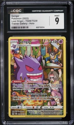 CGC 9 Gengar Full Art Lost Origin 2022 Pokemon Card #TG06 - Image 1 of 2
