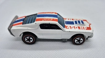 1975 Hot Wheels Flying Colors Redline Mustang Stocker Alternate White Rare READ - Image 1 of 4