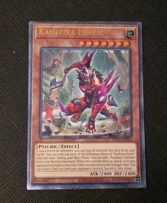 YGO Kashtira Fenrir Ultimate Rare FOIL SHIFT OTS Tournament Pack 21 OP21-EN003 - Image 1 of 3