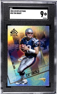 TOM BRADY 2004 UPPER DECK UD REFLECTIONS #58 SGC 9 Low Pop New England Patriots - Picture 1 of 2