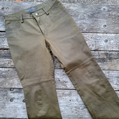 Pantalones GAP para mujer 100 % cuero genuino talla 8 corte boot recto verde vintage Y2K Foto 1 de 4