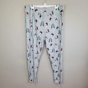 Dren Designs Snow Penguins Polyester Spandex Ankle Leggings Extended Plus Size - Picture 1 of 6