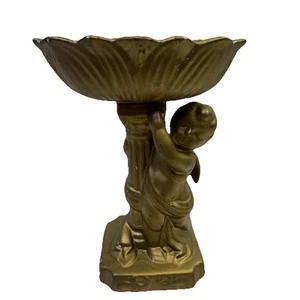 Vaso fioriera bambino cherubino italiano vintage Rubens/giappone originale 7" - Foto 1 di 8