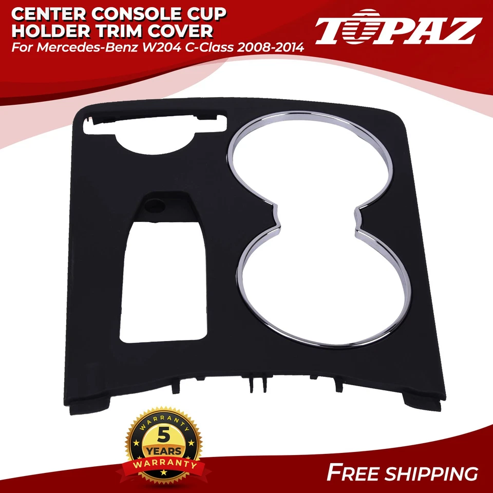 BAPMIC Center Console Cup Holder Trim Cover for Mercedes-benz W204 C-class 08-14