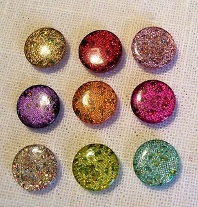 LOT 6 BOUTONS 1/2 BOULE PERLE * 13 mm * BIJOUX Cristaux Brillants - TRICOT - B05 - Picture 1 of 16