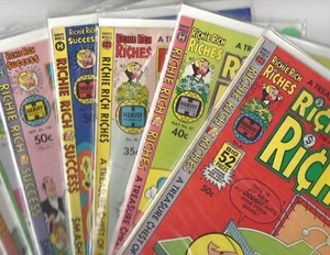 Richie Rich Comic Lot (8) Harvey 1976–81 #31 40 41 46 98 99 100 101 VG-FN - Picture 1 of 10