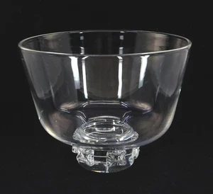 Vintage Signed Steuben Crystal Large Heavy Clear Art Glass Footed Bowl 9" x 7" - Bild 1 von 8
