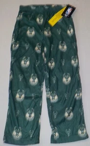 MILWAUKEE BUCKS NBA TEAM APPAREL YOUTH PAJAMAS PANTS XS S M L POLYESTER NWT - Picture 1 of 1