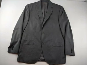 NEU Cremieux Loro Piana Super 130 Wolle 42 R grau Anzug Jacke Mantel Streifen D3 - Bild 1 von 9
